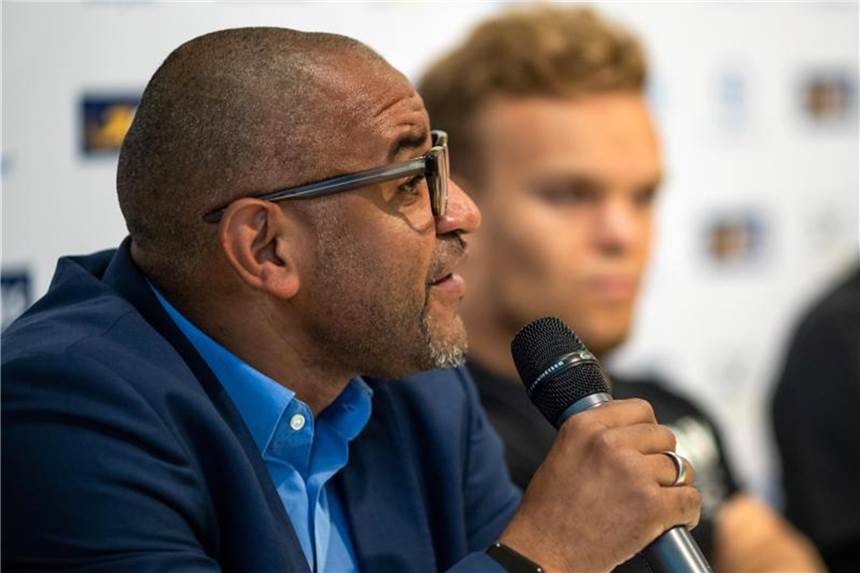 Idriss Gonschinska (l) ist für die Heim-EM zuversichtlich. Foto: Daniel Karmann