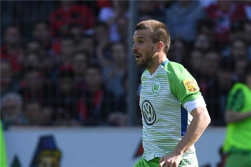Ignacio Camacho hat das 1:0 für den VfL Wolfsburg gegen die B-Elf von Ajax Amsterdam erzielt. Foto: Patrick Seeger