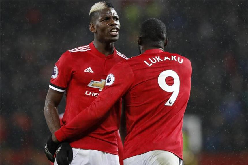 England führt bei Gehaltsausgaben vor Deutschland Ihre Dienste ließ sich Manchester United fast 200 Millionen Euro kosten: Romelu Lukaku (l) und Paul Pogba. Foto: Martin Rickett