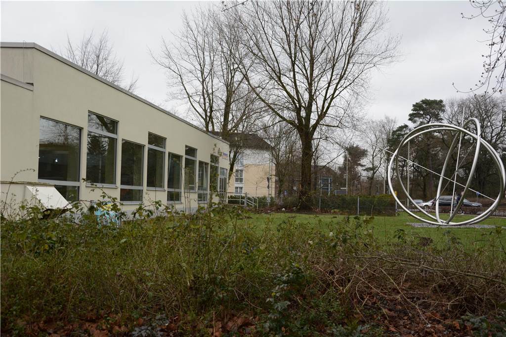 Das helle Gebäude des 4-elements am Sandforter Weg in Selm ist zu sehen.