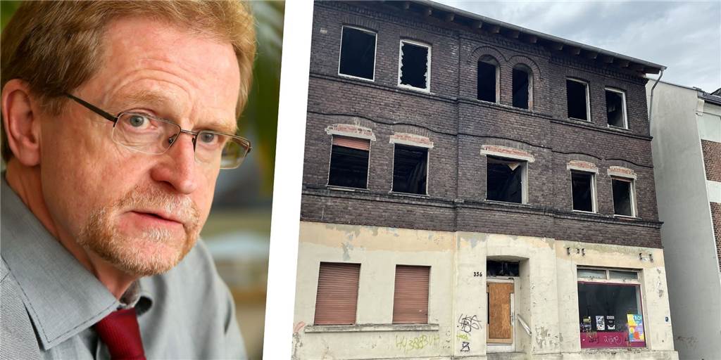 Zu viele Gammelhäuser im Dortmunder Westen: Stadtrat Wilde reicht es Stadtrat Ludger Wilde und eine verwahrloste Immobilie in Bövinghausen