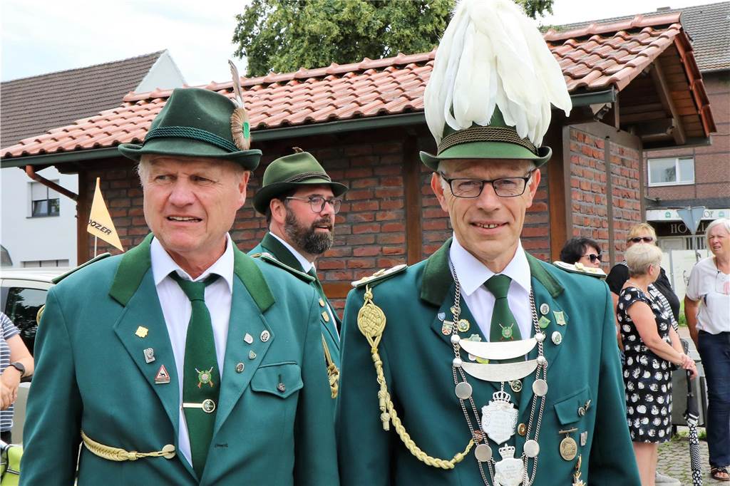 Im August feiert der Bürgerschützenverein Flaesheim sein erstes Schützenfest seit 2017. Mit dem Ausmarsch am Wochenende wurde die Saison eröffnet.