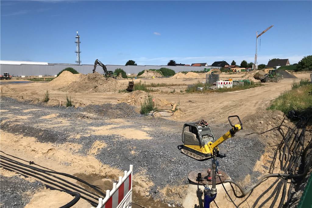 Eine Baustelle.