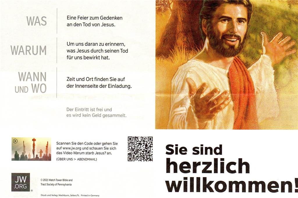 Zeugen Jehovas nutzen Namen von Diakon in Legden: „Es ist schäbig“ Im beigefügten Flyer wird der Auftraggeber klar.