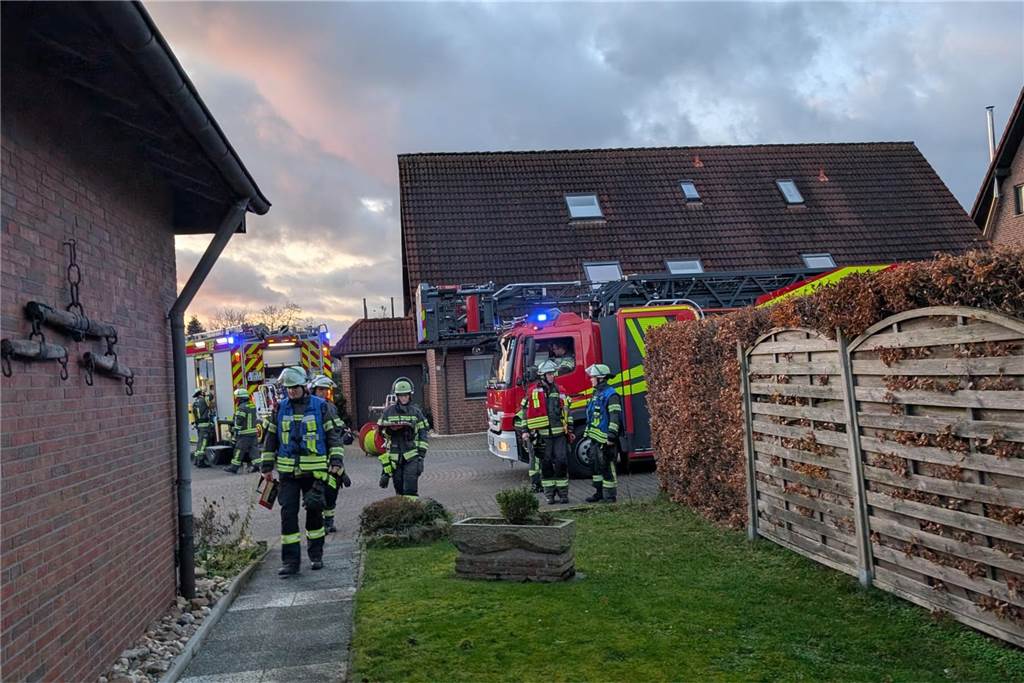Freiwillige Feuerwehr Werne musste 2024 seltener ausrücken Die Freiwillige Feuerwehr Werne bei einem Einsatz am 20. Dezember 2024.
