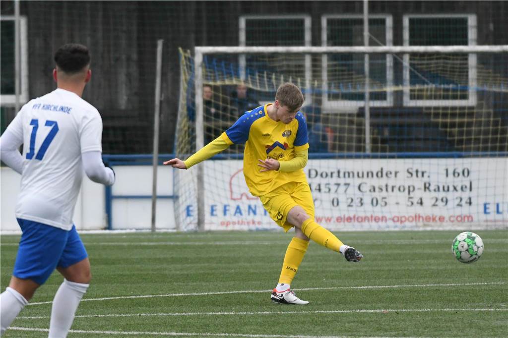 Im ersten Testspiel des Jahres 2024 trennten sich Bezirksligist Spvg Schwerin und der Dortmunder Kreisligist VfR Kirchlinde mit einem 1:1.