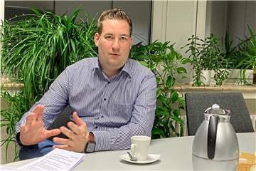 Im Gespräch mit der Redaktion: Der Bundestagsabgeordnete Brian Nickholz (SPD) hat sich im Bundestag viel vorgenommen.