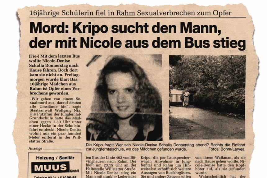 Im Jahr 1993 ist die 16-Jährige Nicole-Denise Schalla ums Leben gekommen.