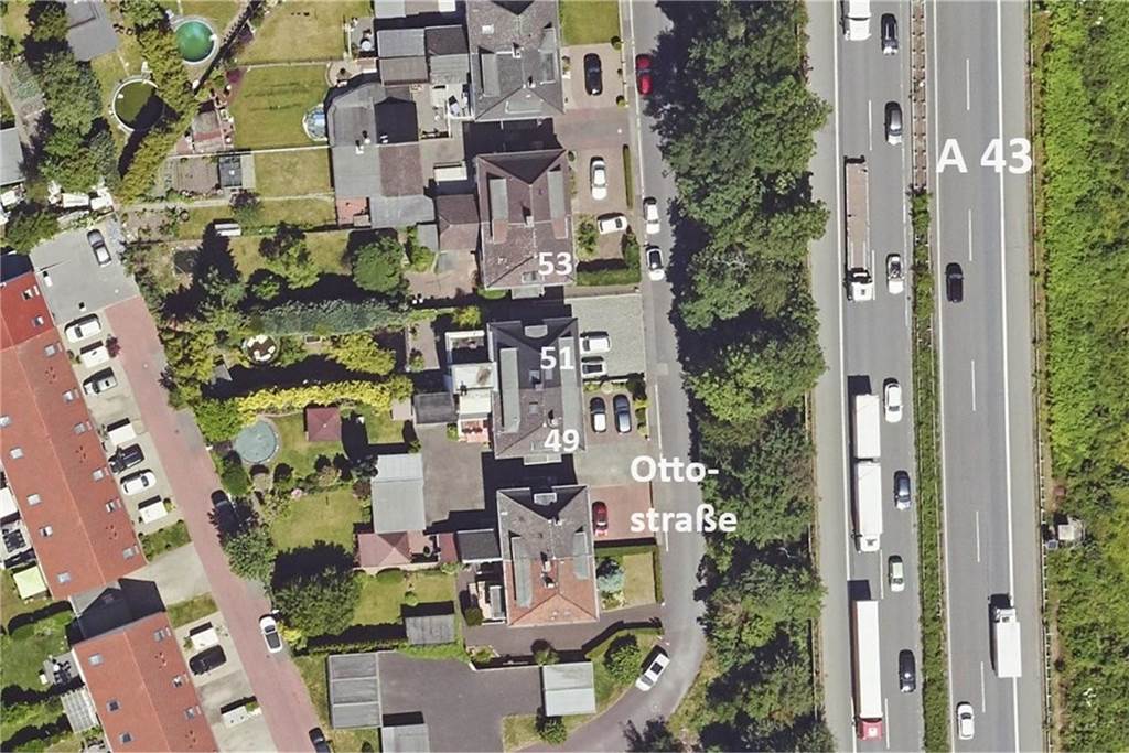 Luftbild von der Ottostraße in Recklinghausen