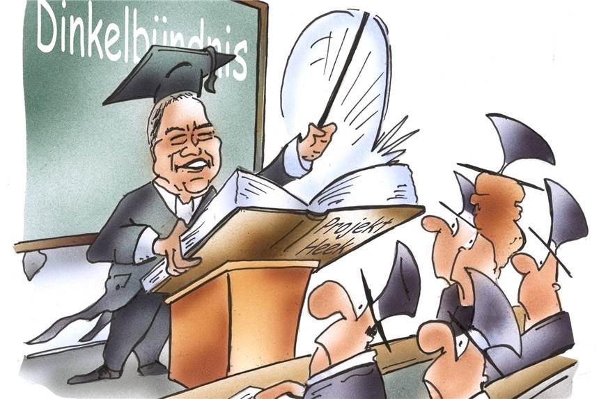 „Campus-Affäre“: Wenn der Rats- zum Hörsaal degradiert wird Im jüngsten Haupt- und Finazausschusses "dozierte" Dinkelbündnismitglied Prof. Dr. Berthold Wigger über die Beratertätigkeit von Trion in der "Campus-Affäre" und behandelte die Ausschussmitglieder samt Bürgermeister wie seine Studierenden an der Uni.