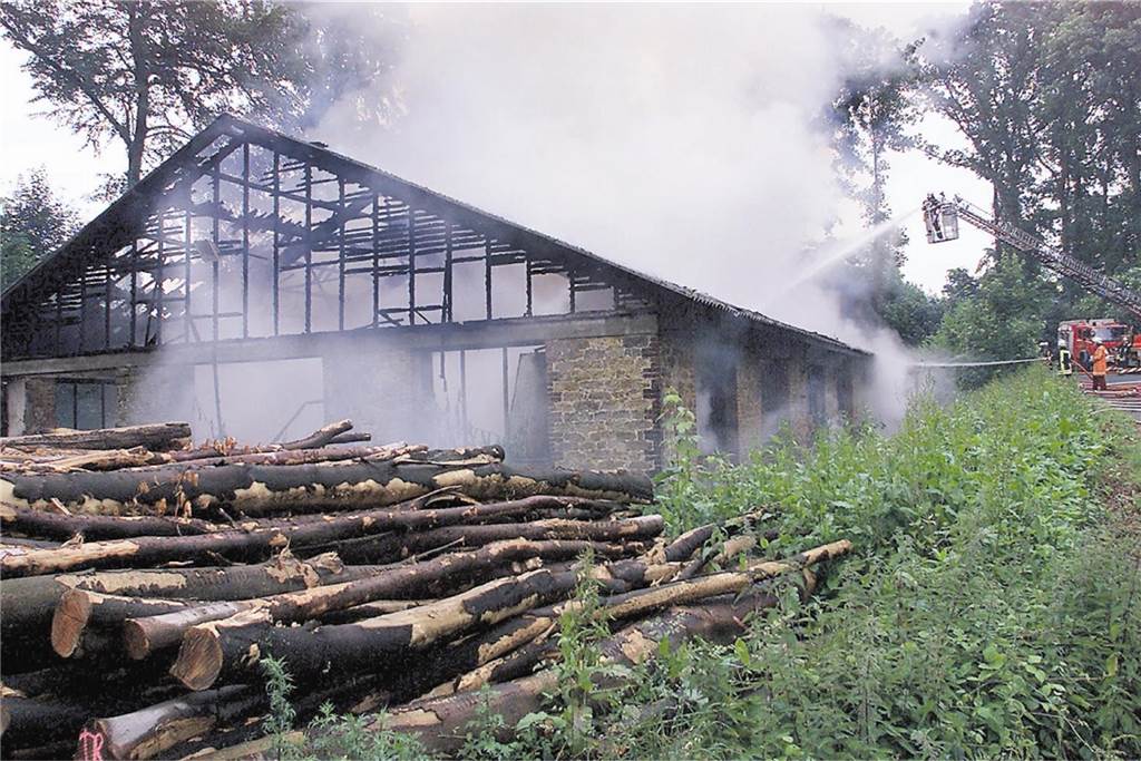 Wer erinnert sich noch? Autorin sucht Zeitzeugen zu Reitstall und Reithalle in Cappenberg Im Juni 2004 hatten Strohballen in der Reithalle am Brauereiknapp in Cappenberg Feuer gefangen. Die Feuerwehr war mit Großaufgebot vor Ort.