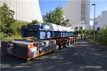 Im Juni wurde der Rotor zur Reparatur abtransportiert. Am Samstag (1.8.) kehrte er ins Trianel-Kraftwerk nach Lünen zurück.
