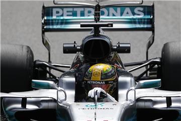Im letzten Training war Lewis Hamilton nur Zweiter - drei Tausendstelsekunden hinter seinem Teamkollegen. Foto: Nelson Antoine