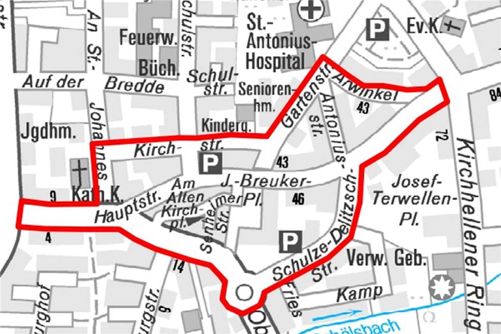 Verkaufsoffener Sonntag in Kirchhellen Lageplan des Bottroper Ortsteils Kirchhellen.