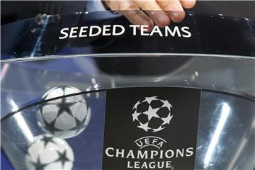 Im Schweizerischen Nyon wird das Achtelfinale der Champions League ausgelost. Foto: Salvatore Di Nolfi/KEYSTONE