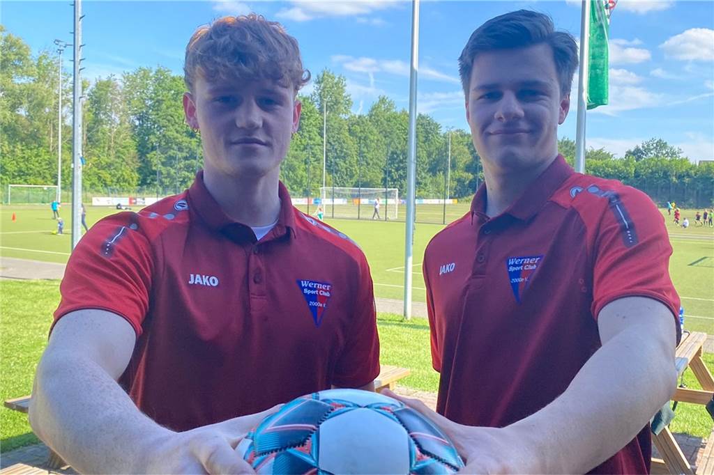 Torwart beim Werner SC ist aktuell nicht aktiv: „Hoffen, dass sich das irgendwann ändert“ Im Sommer kam Jorma Hoppe (l.) gemeinsam mit Jan Trahe zum Werner SC.
