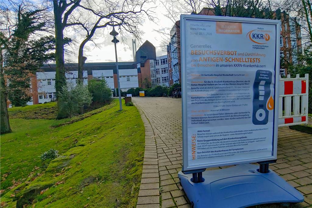Wie schützt das Dorstener Krankenhaus Patienten vor einer Ansteckung? Im St. Elisabeth-Krankenhaus in Dorsten gilt aktuell ein Besuchsverbot.