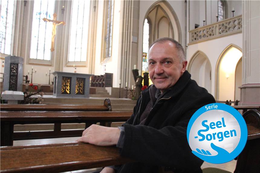 Seel-Sorgen durch Corona: Pfarrer Franke sieht Chancen in der Krise Im Video-Chat: Ulrich Franke, Pfarrer der Kirchengemeinde St Vitus Ofen.