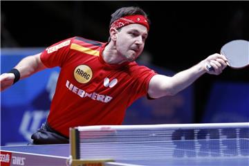 Im WM-Halbfinale setzen sich die Deutschen um Boll, Ovtcharov und Franziska mit 3:2 gegen Südkorea durch. Foto: Ye Pingfan/XinHua