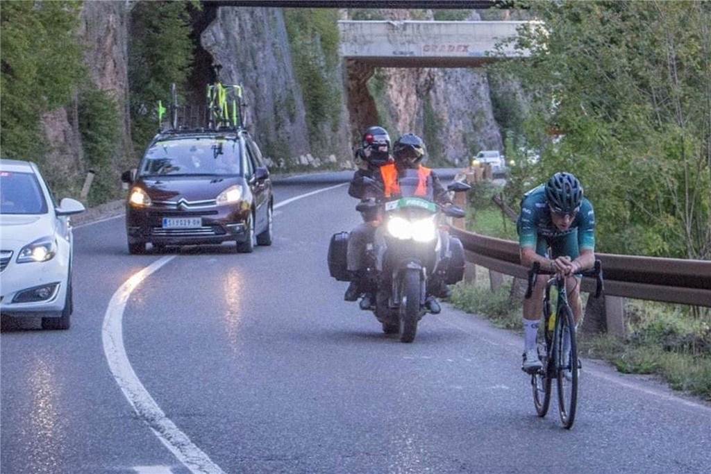 Stadtlohner Miká Heming holt sich bei internationaler Rundfahrt das Bergtrikot Immer wenn es bergauf ging, spielte Miká seine besonderen Stärken aus. Seine gute Form nach langer Pause konnte er bestätigen.