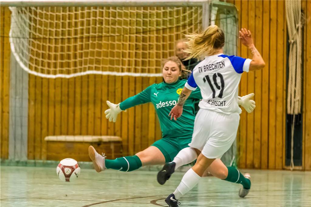 Impression vom Finaltag beim Dortmunder Hallenmasters der Frauen. Borussia Dortmund setzte sich im Finale gegen den TV Brechten durch und feierte den Sieg.