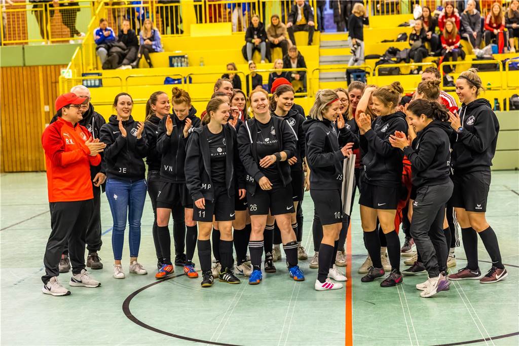 Impression vom Finaltag beim Dortmunder Hallenmasters der Frauen. Borussia Dortmund setzte sich im Finale gegen den TV Brechten durch und feierte den Sieg.