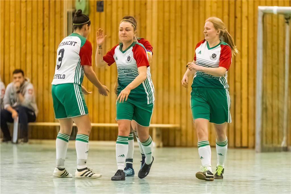 Impression vom Finaltag beim Dortmunder Hallenmasters der Frauen. Borussia Dortmund setzte sich im Finale gegen den TV Brechten durch und feierte den Sieg.