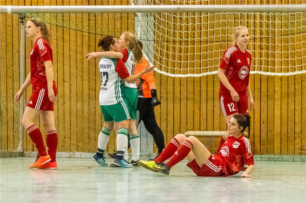 Impression vom Finaltag beim Dortmunder Hallenmasters der Frauen. Borussia Dortmund setzte sich im Finale gegen den TV Brechten durch und feierte den Sieg.