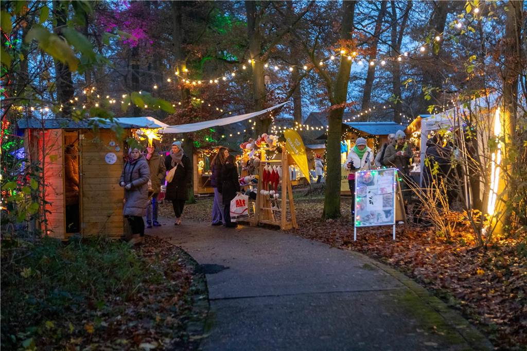 Impressionen vom Auftakt des Lichterfestes im Wenninghof 2023. 
