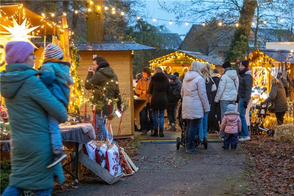 Impressionen vom Auftakt des Lichterfestes im Wenninghof 2023. 