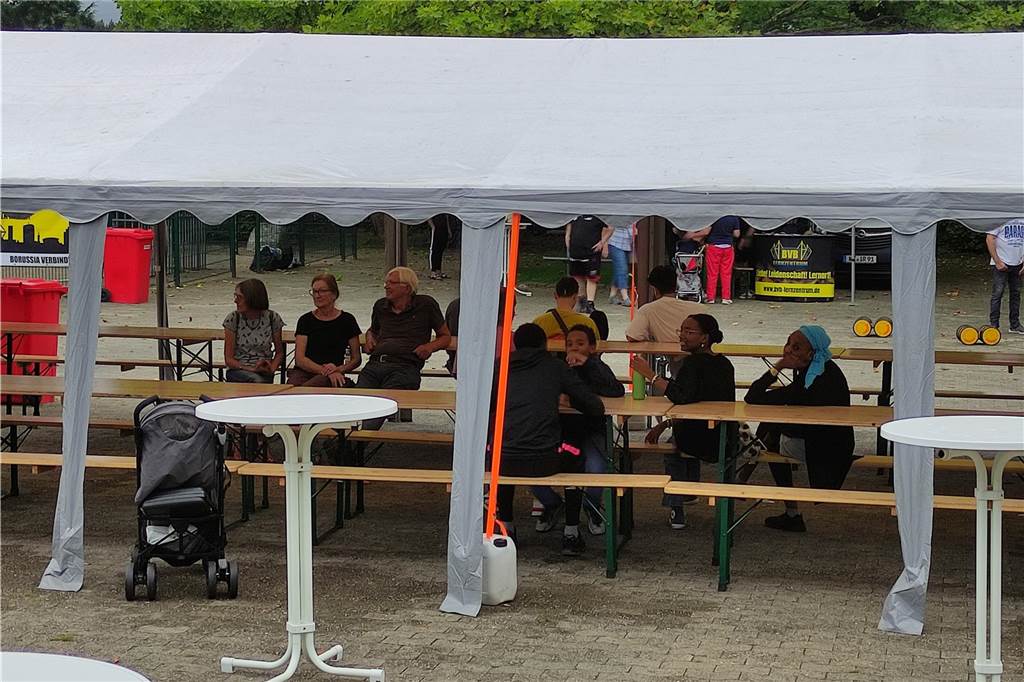 Impressionen vom Begegnungsfest mit Flüchtlingen am Samstag (19. August) auf dem Gelände des Förderzentrums Nord.
