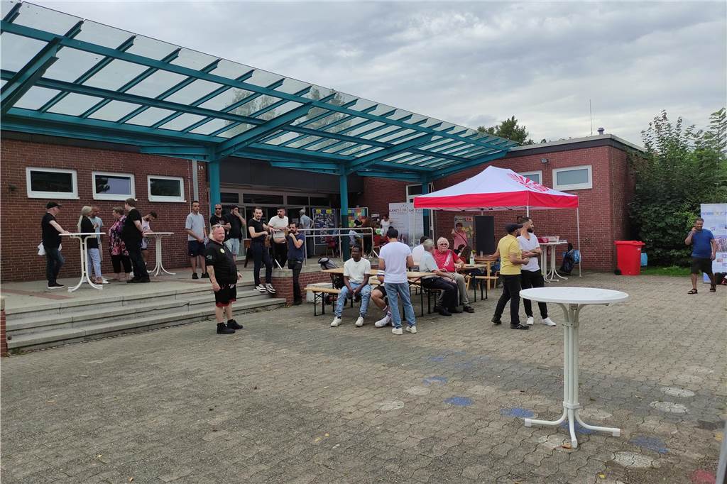 Impressionen vom Begegnungsfest mit Flüchtlingen am Samstag (19. August) auf dem Gelände des Förderzentrums Nord.