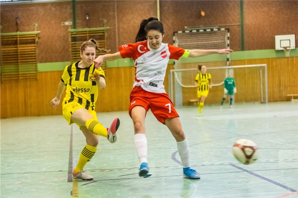 Impressionen vom Finaltag beim Dortmunder Hallenmasters der Frauen. Borussia Dortmund setzte sich im Finale gegen den TV Brechten durch und feierte den Sieg.
