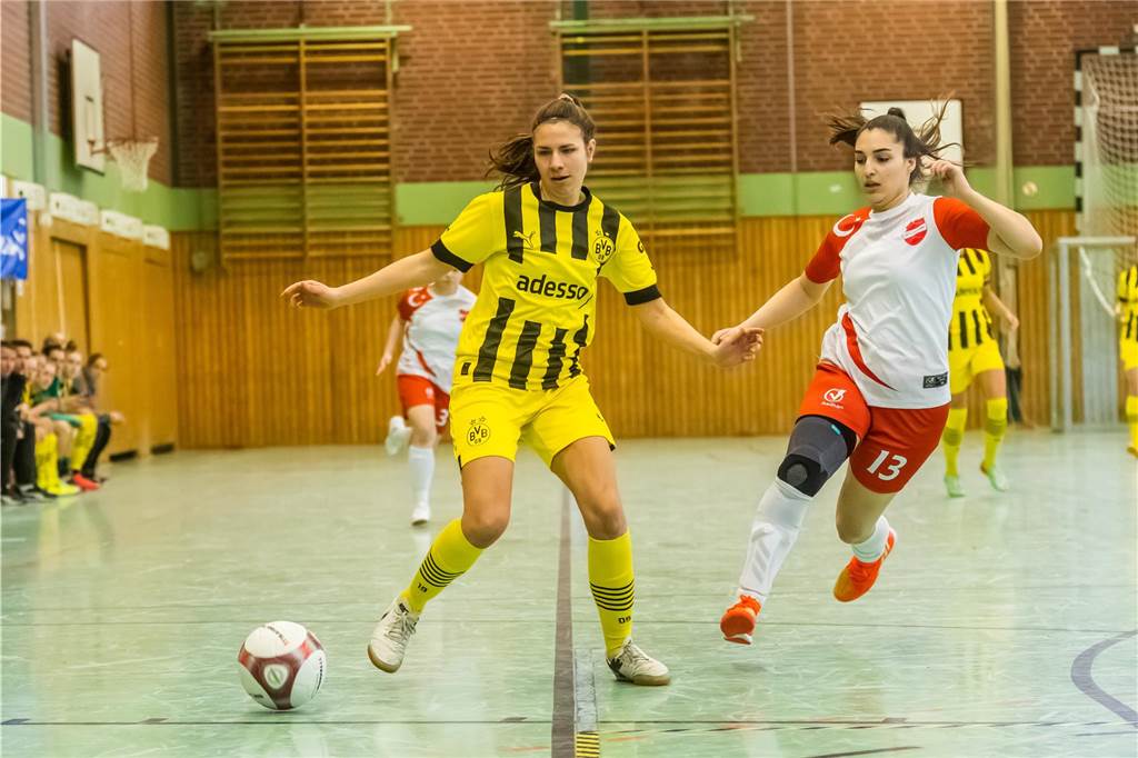 Impressionen vom Finaltag beim Dortmunder Hallenmasters der Frauen. Borussia Dortmund setzte sich im Finale gegen den TV Brechten durch und feierte den Sieg.