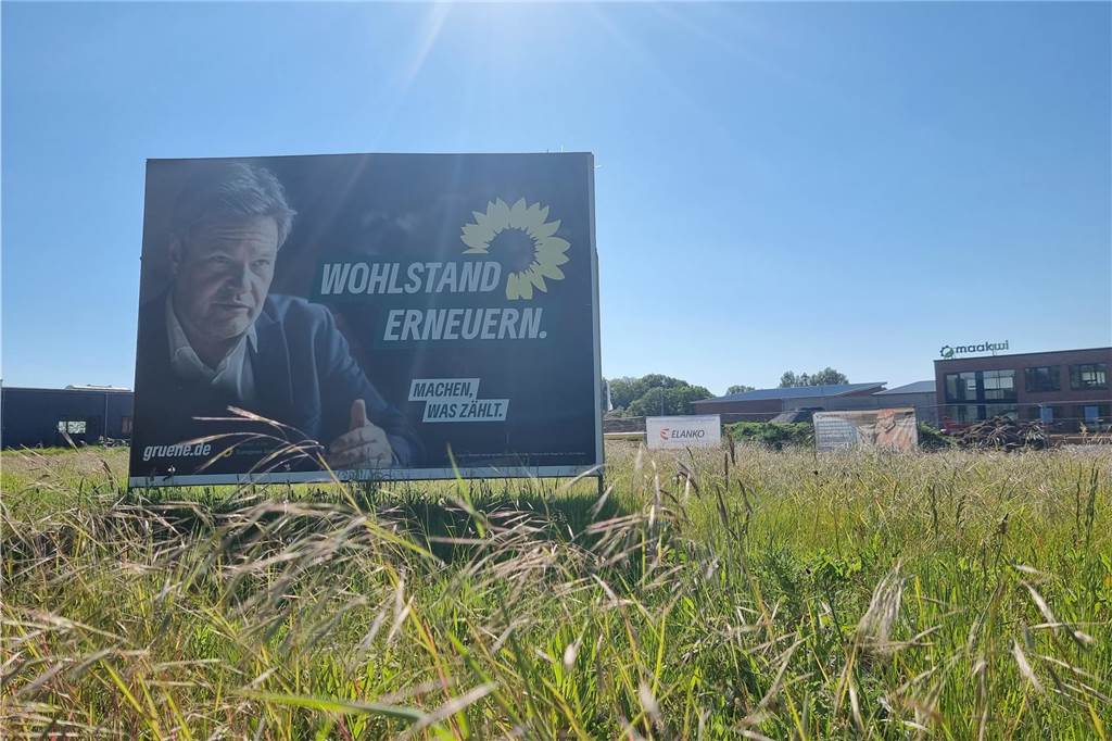 Wahlplakat in Heek 