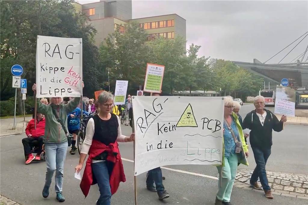 Grubenwasser-Pläne der RAG rufen GFL auf den Plan: Sorge um Wasserqualität In Bergkamen gab es bereits Demonstrationen gegen die Pläne der RAG.