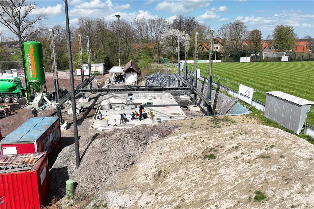 In Capelle entsteht gerade ein neues Vereinsheim. Es wird im 3D-Verfahren gedruckt.