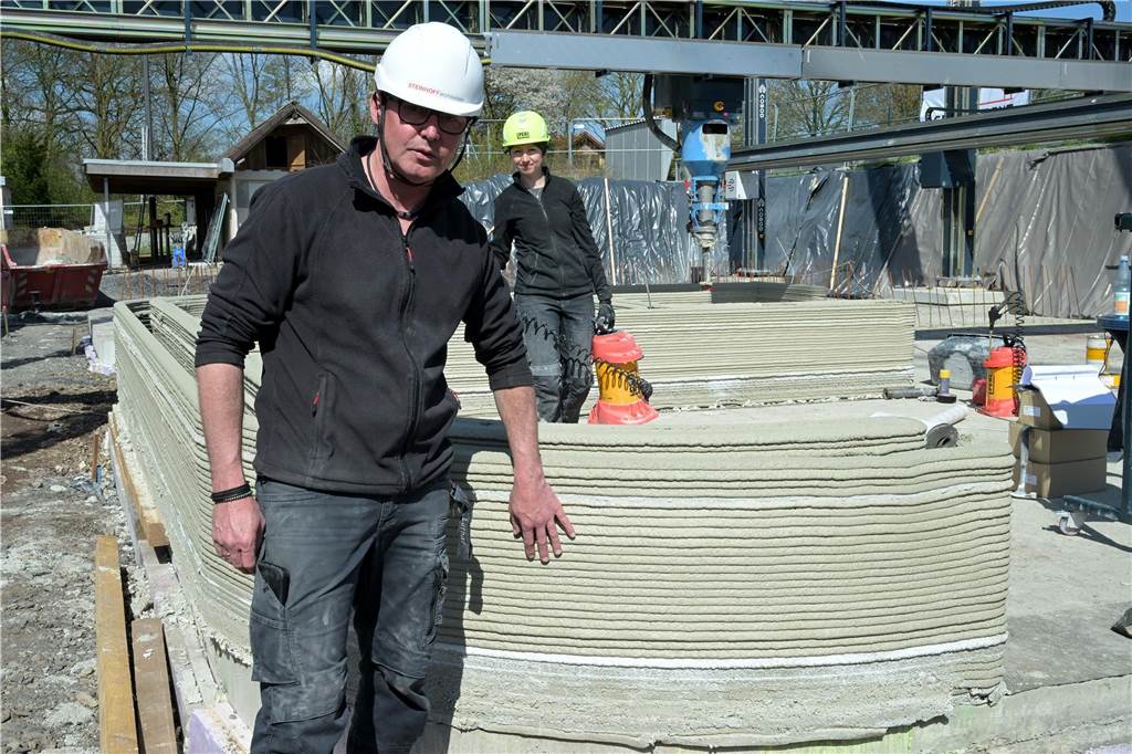 In Capelle entsteht gerade ein neues Vereinsheim. Es wird im 3D-Verfahren gedruckt.