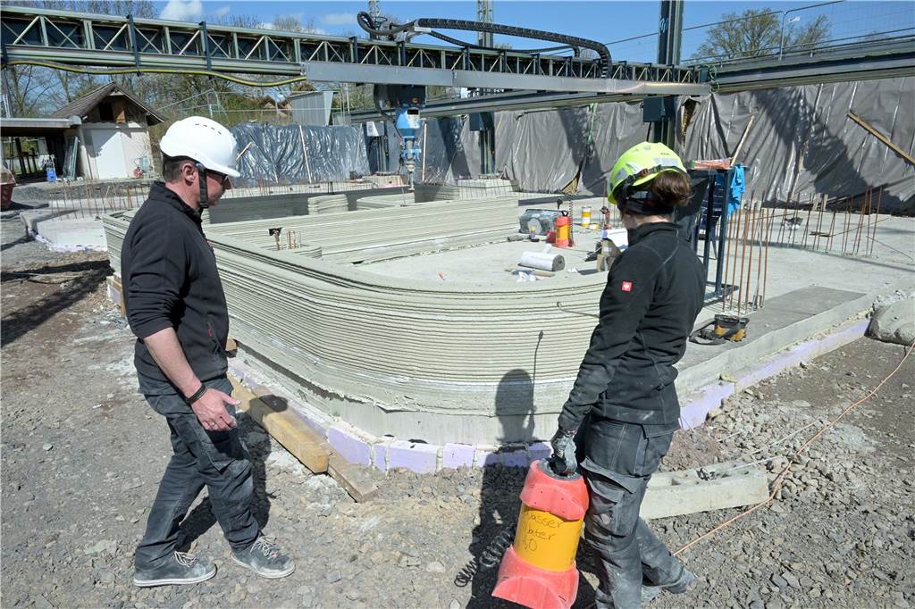 In Capelle entsteht gerade ein neues Vereinsheim. Es wird im 3D-Verfahren gedruckt.