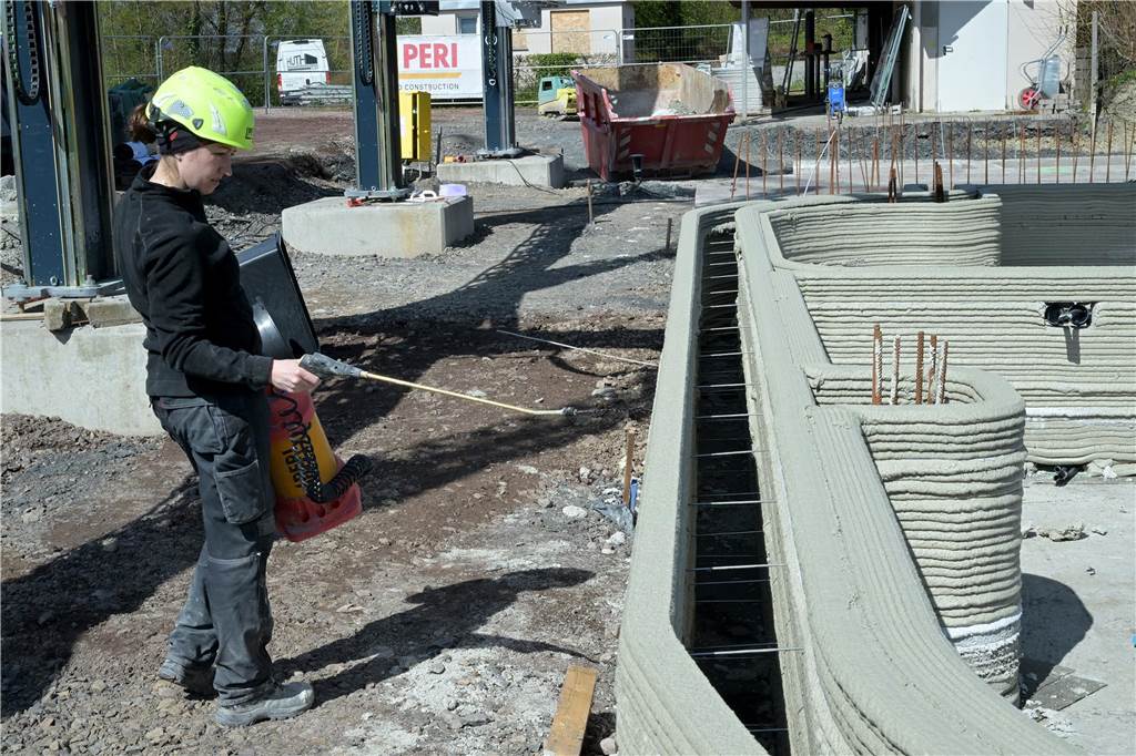 In Capelle entsteht gerade ein neues Vereinsheim. Es wird im 3D-Verfahren gedruckt.