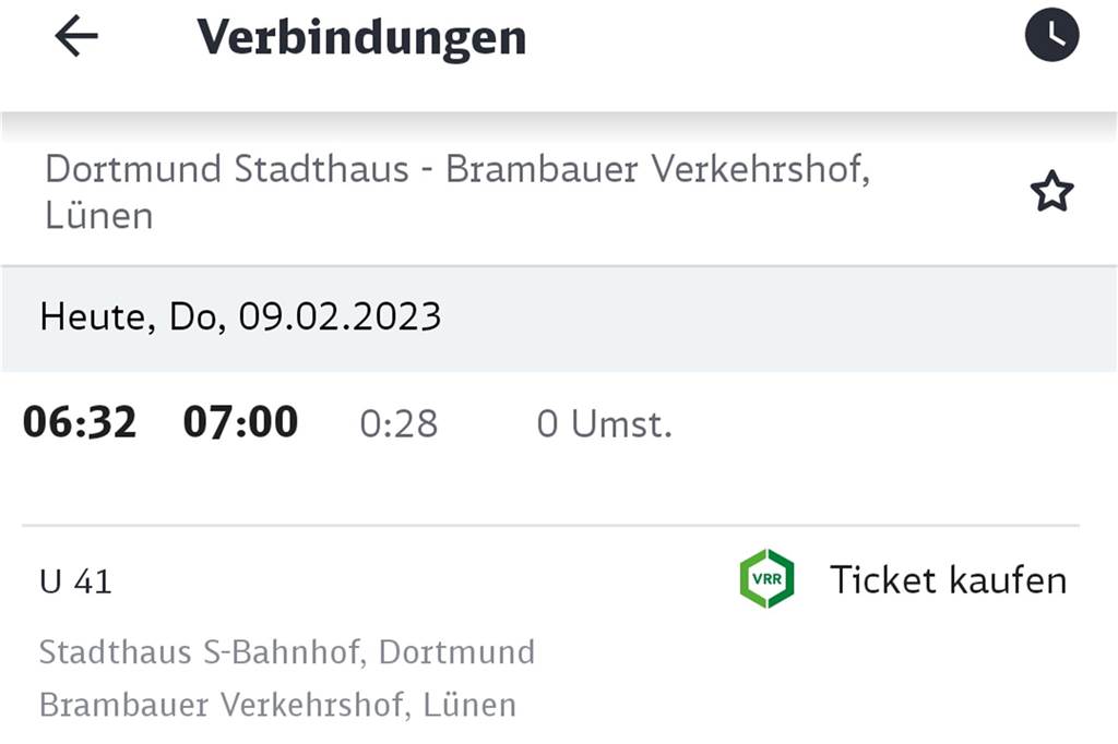 DSW-Streik: Gähnende leere in Brambauer – Reges Treiben am ZOB In der App der Deutschen Bahn wurde die U41 angezeigt, obwohl die Bahn ganztägig ausfiel.