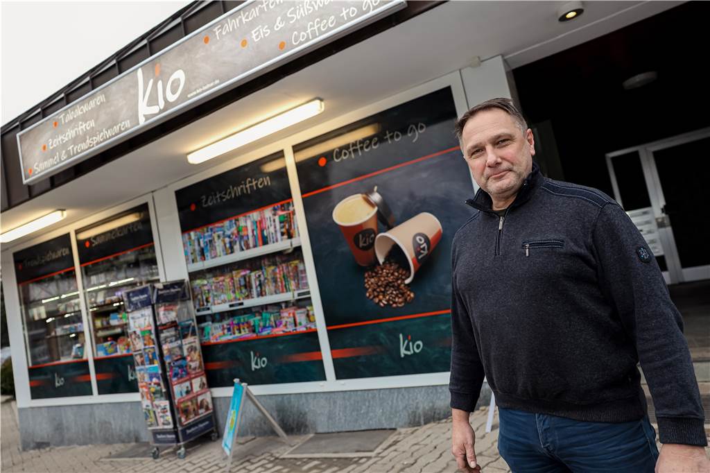 Schneller Umzug: „Kio“ befindet sich jetzt an einem neuen Standort In der Dorfmitte hinter der Eisdiele Pisa befindet sich nun der „Kio“ von Frank Ladnar.