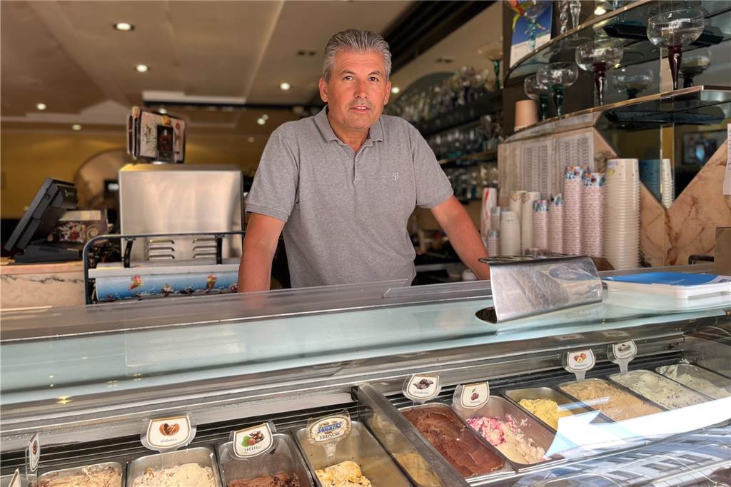 Zu heiß für Eis: Dolce Vita schließt am heißesten Tag des Jahres sogar früher In der Eisdiele San Remo waren sie zufrieden.