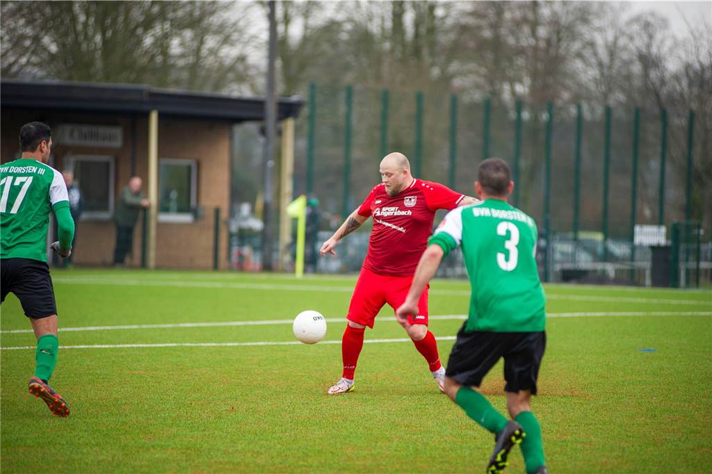 In der Kreisliga B2 unterlag der SV Bossendorf II dem BVH Dorsten III mit 2:3.