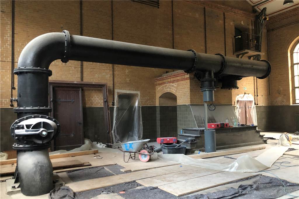 In der Maschinenhalle des Schiffshebewerks Henrichenburg wurden alle Maschinen ausgebaut.