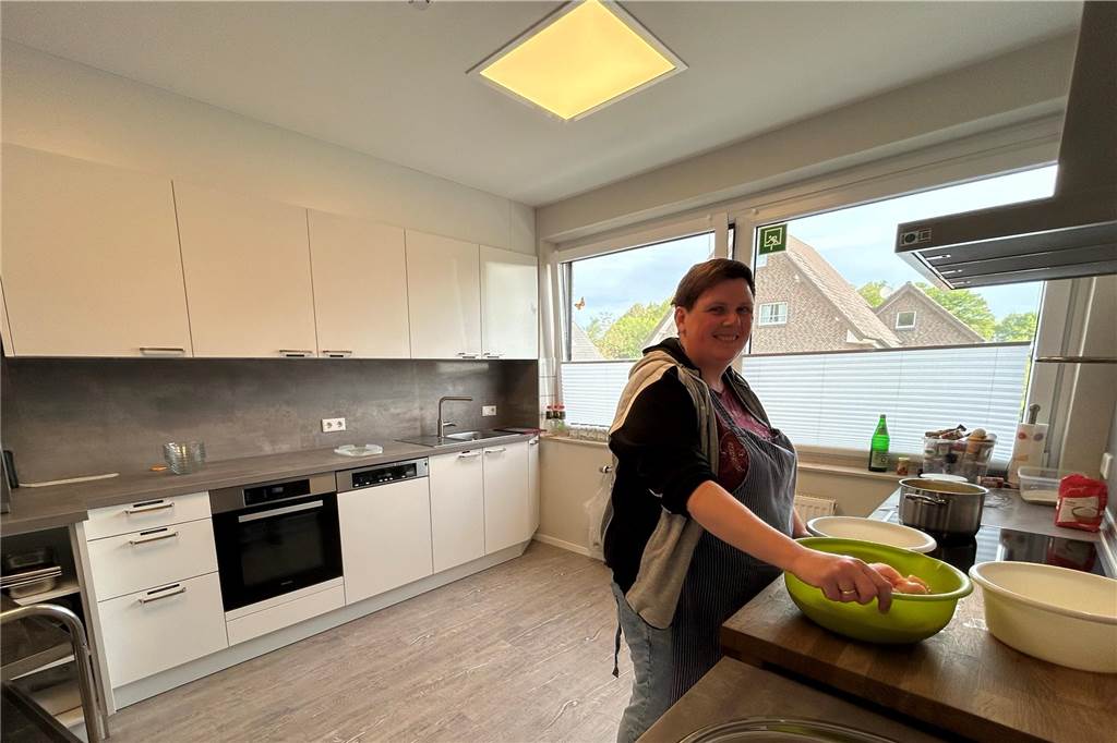 Eine Million Euro für neue Kita in Ellewick-Crosewick In der neuen Küche der Kita wird täglich frisch gekocht.