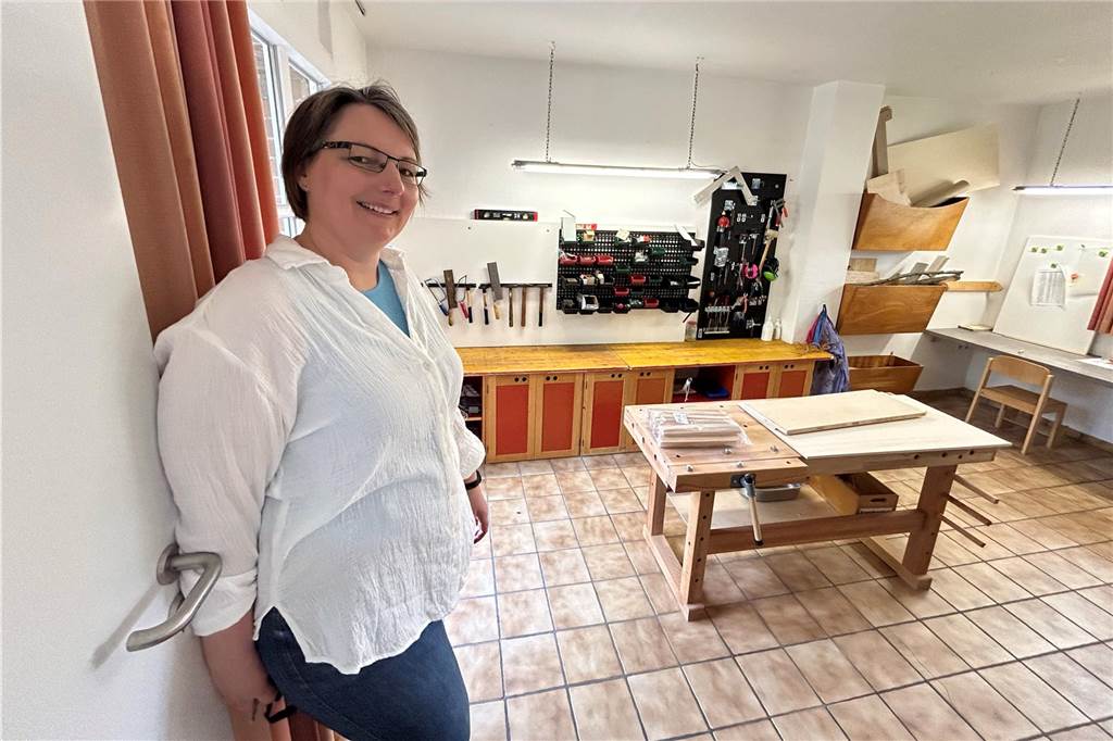 Eine Million Euro für neue Kita in Ellewick-Crosewick In der neuen Werkstatt im Inneren des alten Heimathauses können sich die Kinder der Kita kreativ ausleben.