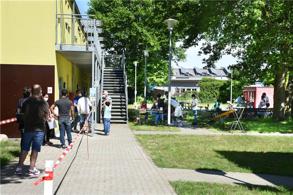 In der Unterkunft am Lorenkamp wurde die Impfaktion durchgeführt.