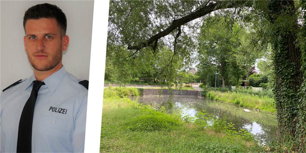 Toter aus Werne in Hammer Teich - Polizei gibt weitere Details bekannt In diesem Gewässer unweit des Einkaufszentrums Allee-Center ist am frühen Sonntagmorgen (19. Juni) ein Toter (23) aus Werne gefunden worden. Polizeisprecher Malte Gerwin gab weitere Details bekannt (l.).