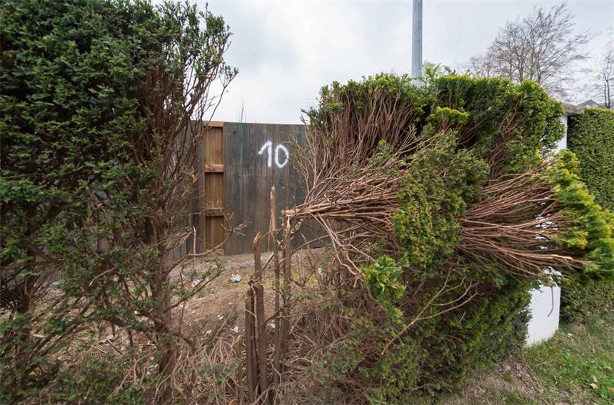 Handschriftliche Notizen belasten mutmaßlichen Attentäter In dieser Hecke hatte der Attentäter die drei Sprengsätze platziert.